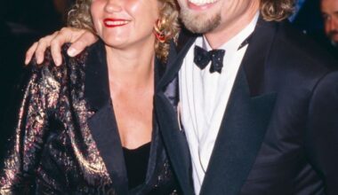 Julian Parker/UK Press/Getty Richard Branson and Joan Templeman attend the Premiere of &#39;Wall Street&#39; on April 27, 1988.