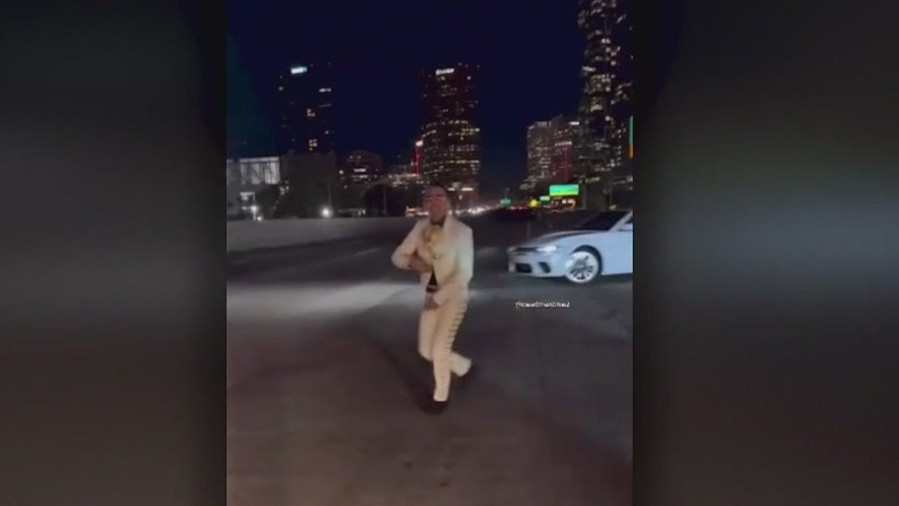 Man charged with stopping traffic on LA freeway to film music video