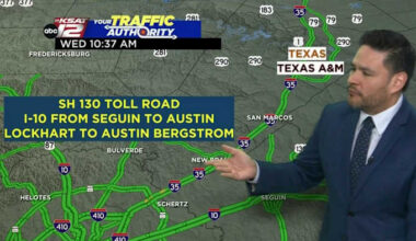 Alternative routes from San Antonio to Austin for the big game