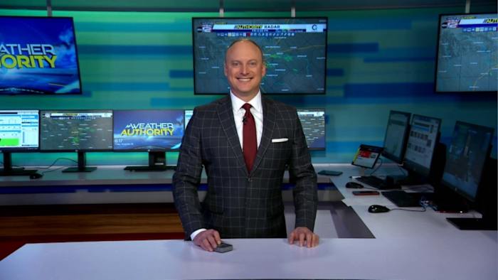 Damp through Saturday morning, then a strong cold front