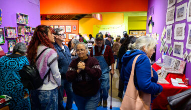 Everyone we saw shopping at Esperanza's Peace Market in San Antonio this weekend