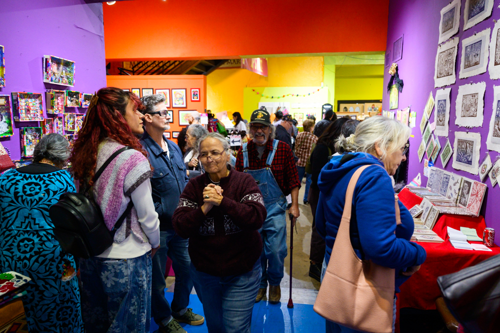 Everyone we saw shopping at Esperanza's Peace Market in San Antonio this weekend