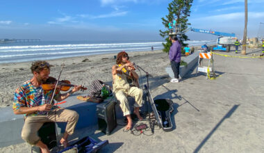 Ocean Beach Christmas tree – eclectic, weird, very OB – coming Dec. 2