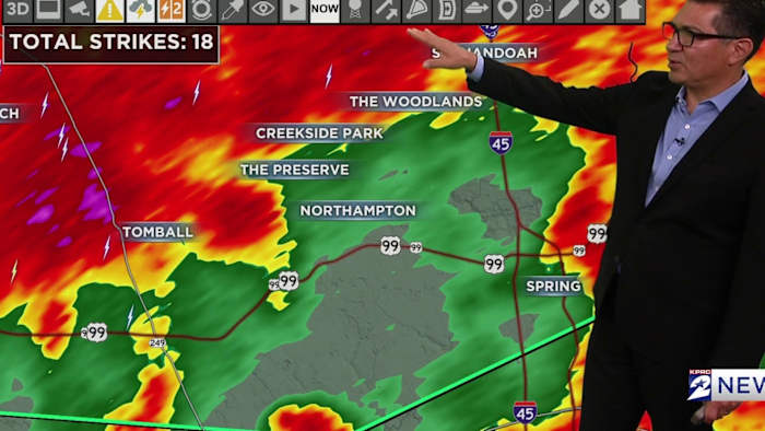 Overnight severe weather risk in Houston