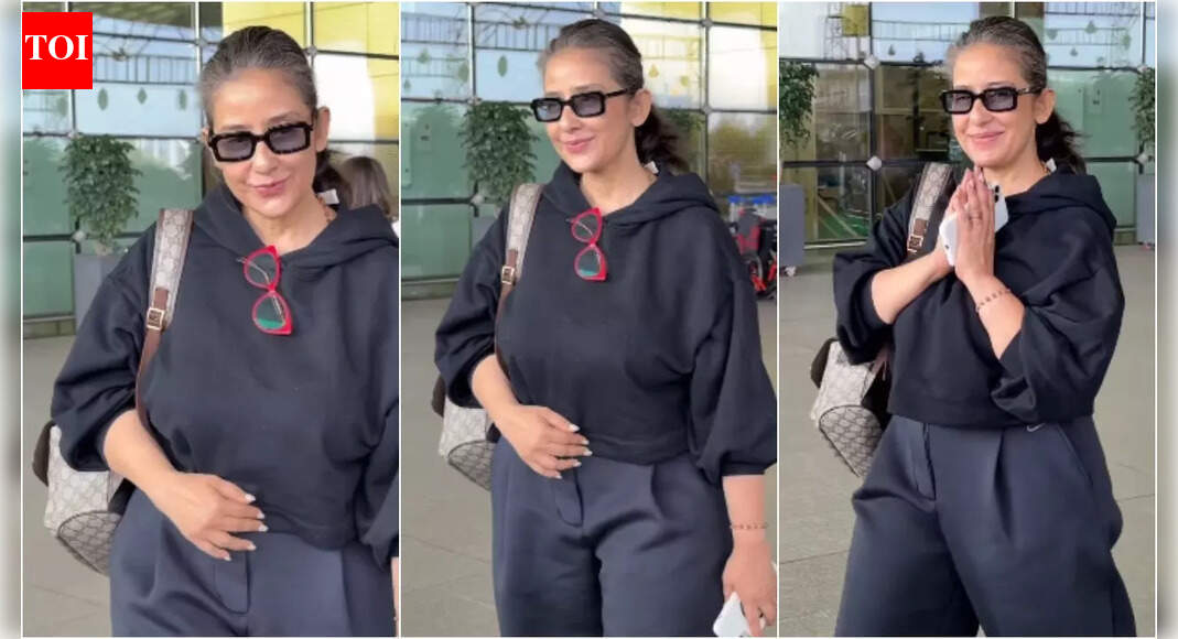 Manisha Koirala wins hearts with her natural silver look; netizens say, 'This is grace' | Hindi Movie News
