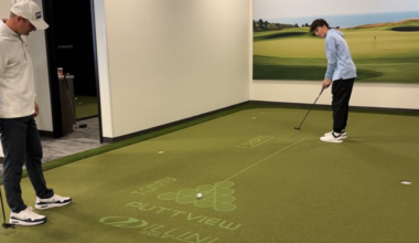 While the weather outside was frightful, golf was on the minds of many