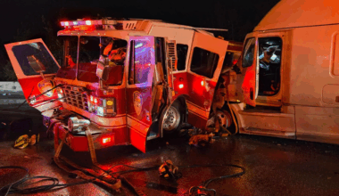 Four Houston firefighters, 18-wheeler driver hospitalized after Montgomery County crash, officials say
