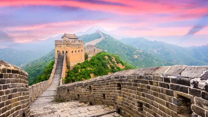 Great Wall of China at the Jinshanling section.