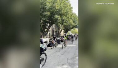ICE Chicago news: Cycling x Solidarity bikes through Back of the Yards to support street vendors during immigration crackdown