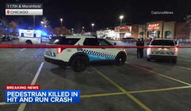 Pedestrian killed in Morgan Park, Chicago hit-and-run crash at shopping plaza near 117th and Marshfield: police department
