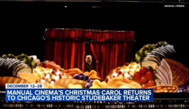 Manual Cinema's Christmas Carol returns to Chicago's historic Studebaker Theater December 12-28