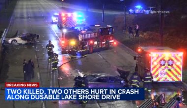 South DuSable Lake Shore Drive crash kills 2, injures 2 near Oakwood Boulevard, Chicago police say