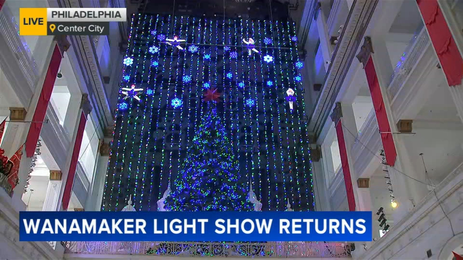 Wanamaker Light Show returns to continue Philadelphia holiday tradition after year of uncertainty