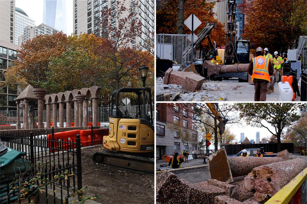 Battery Park City destroys Upper Room sculpture for resiliency project