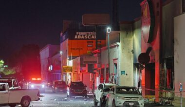 Explosion and fire at convenience store kills at least 23 in northern Mexico