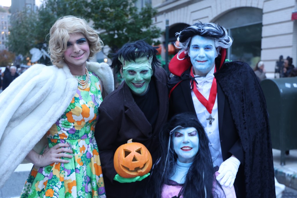 Participants in the annual Village Halloween Parade prepare to march through lower Manhattan on October 31, 2025 in New York City.
