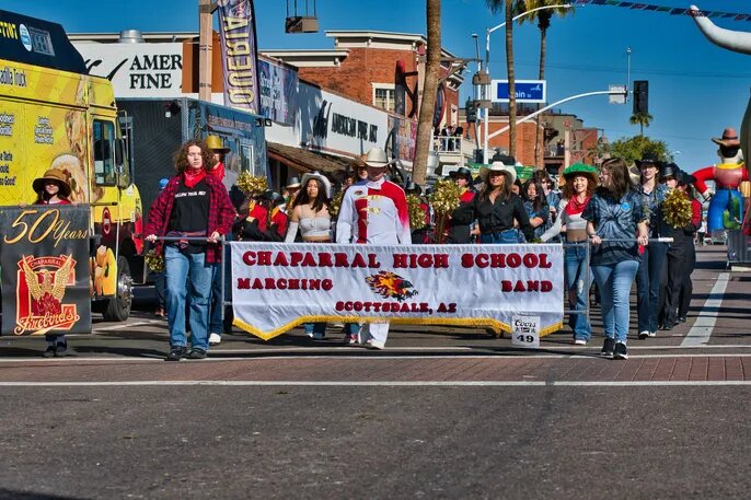 The 72nd Annual Scottsdale Parada Del Sol Historic Parade and Trail&rsquo;s End Festival takes place on Jan. 31, 2026.