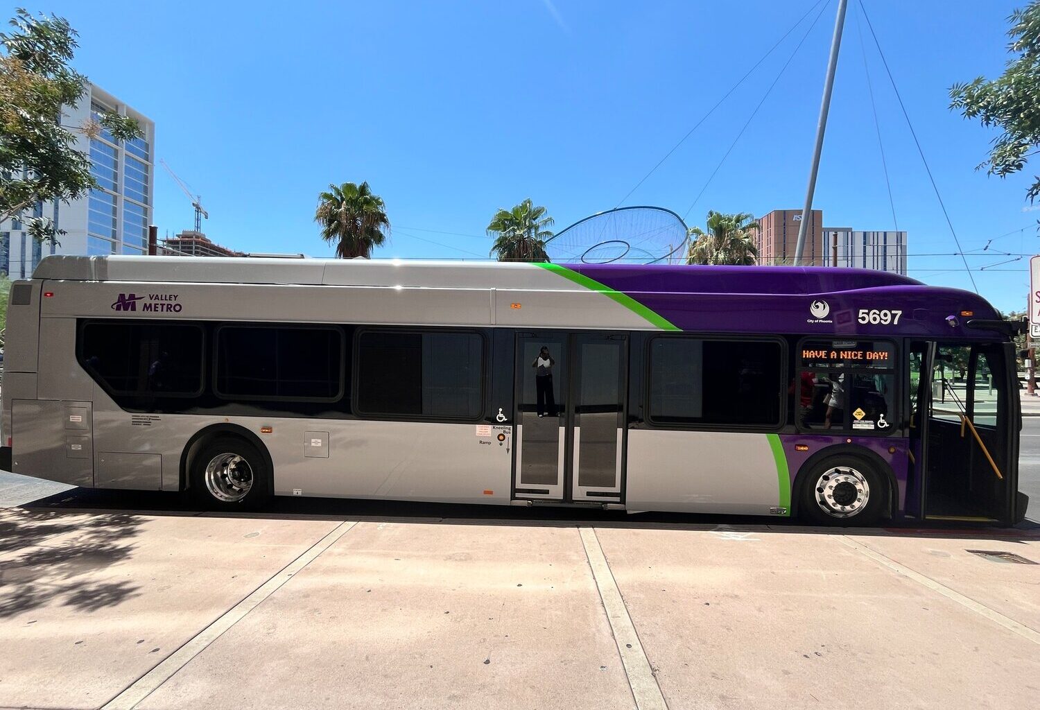Last year the city rolled out 20 hybrid-electric buses to help the city reach its goal of a zero-emissions fleet by 2040.