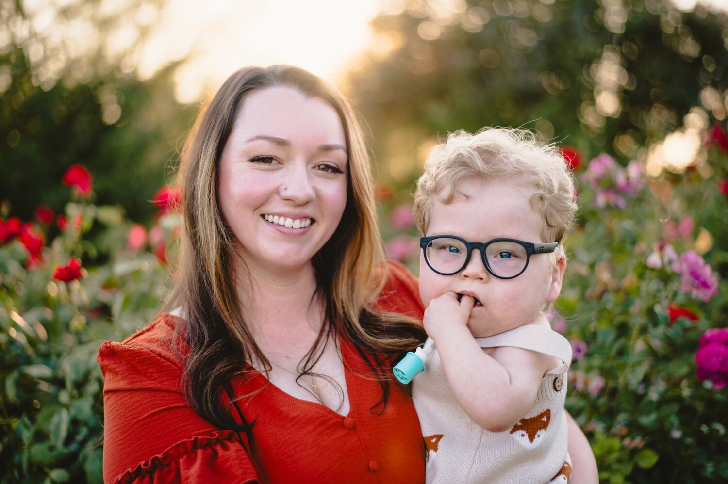 Kelli Stehlow with her child Knox.