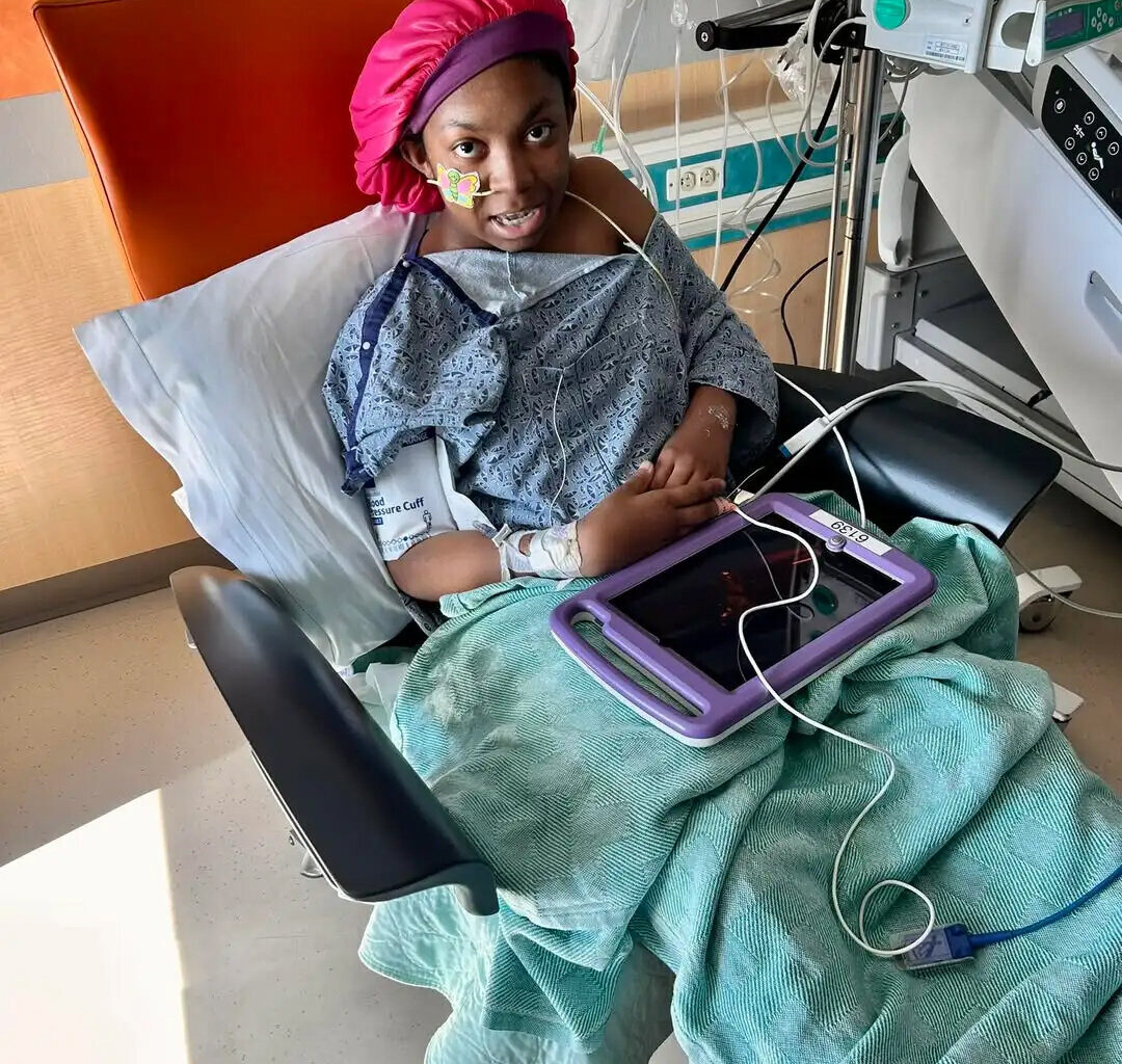 Aaliyah James, 17, one of nearly 200 cases of exposure to the Shiga toxin, before she was discharged from the Phoenix Children