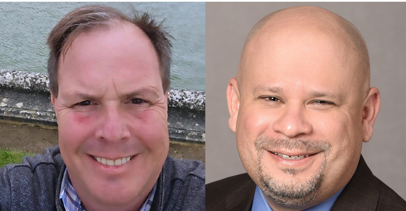 Scottsdale Interim City Attorney Luis Santaella (left) and City Clerk Ben Lane are passing along to city council possible changes to the public comment section of city council meetings suggested by city council members and city statff that some say could curtail much of the public input on topics not on meeting agendas.