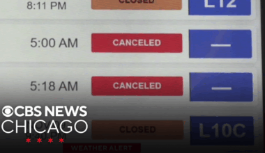 Snow storm impacting holiday travelers in Chicago