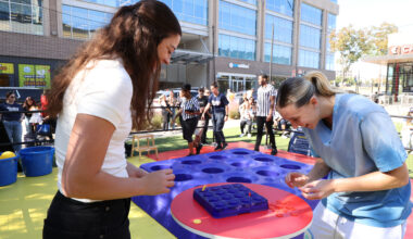 Gaming with Dallas Wings' Paige Bueckers and Maddy Siegrest
