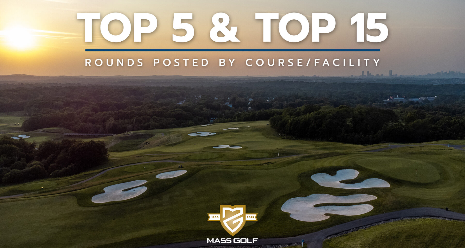 Top 5 & Top 15 Lists: Courses With Most Rounds Posted In 2025