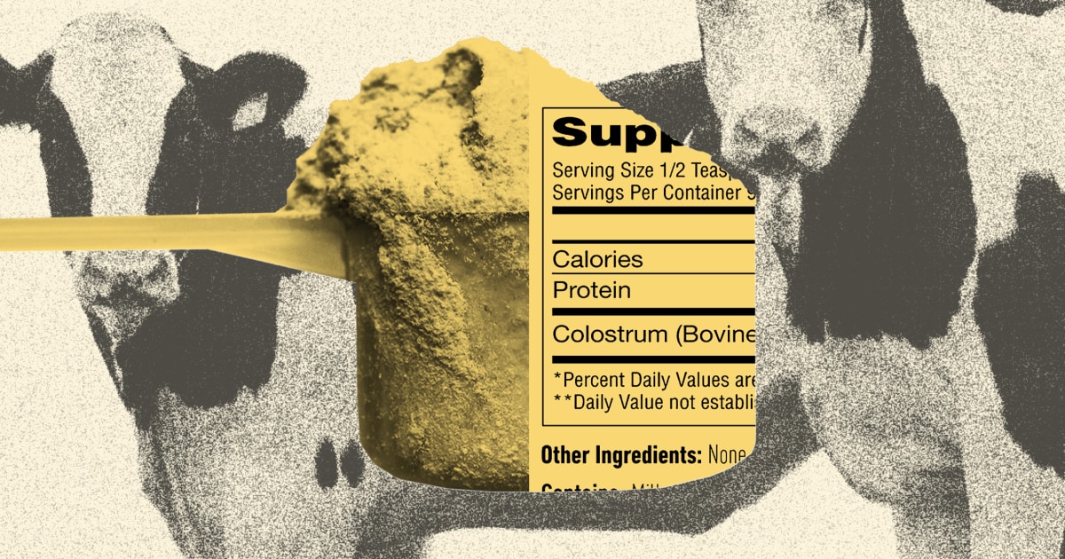 What to know about colostrum supplements: What experts say