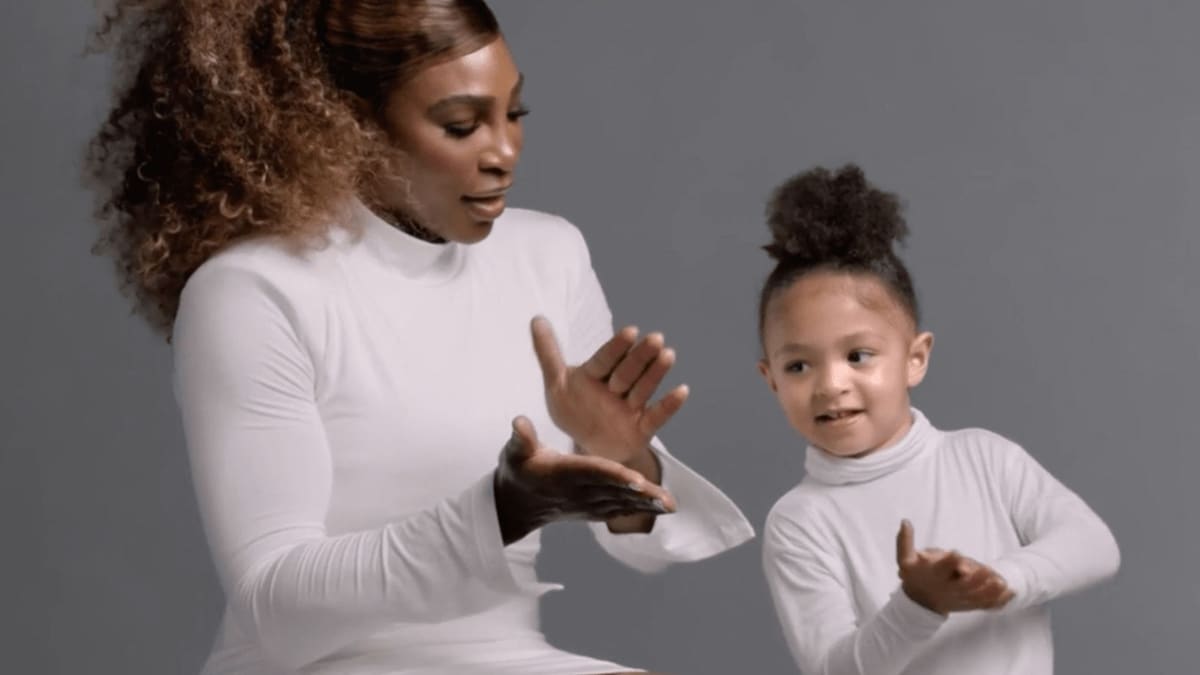 Serena Williams' daughter 8-year-old Olympia sits almost as tall as her mom in new photo