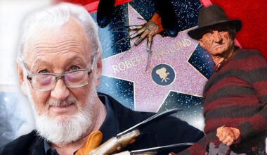 Freddy Krueger Star Robert Englund Brings Claw Glove to Hollywood Star Ceremony