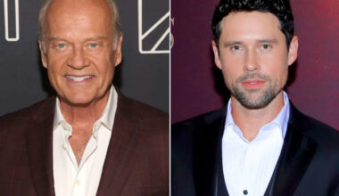 Kelsey Grammer Got 'Lots of Crap' About Having a 'Newborn at Home' from Costar Benjamin Hollingsworth (Exclusive)