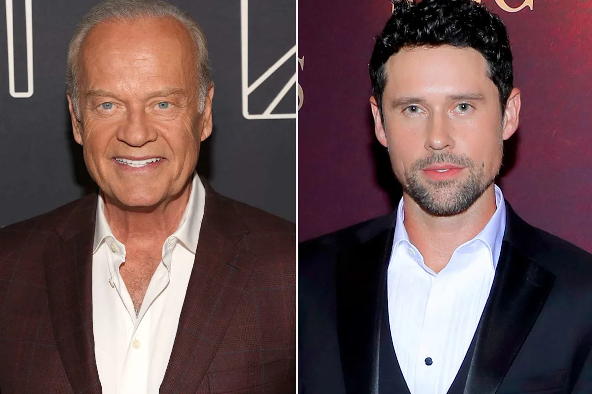 Kelsey Grammer Got 'Lots of Crap' About Having a 'Newborn at Home' from Costar Benjamin Hollingsworth (Exclusive)