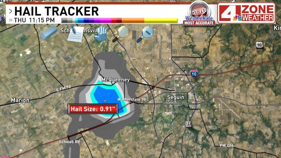 Hail was near quarter size when warning was issued as storm pulsed up with rotating updraft