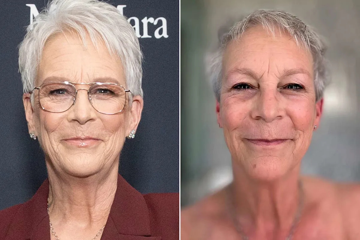 Jamie Lee Curtis Shares Makeup-Free Selfie to Show 'Truth' After 'Team of Helpers' Created the Glam 'Version of Myself'
