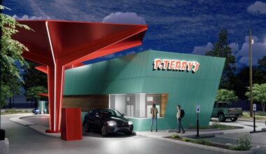 P. Terry's fifth location in the Houston area will measure approximately 1,170 square feet. (Rendering courtesy P. Terry's)