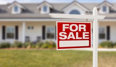 for sale sign in front of a house