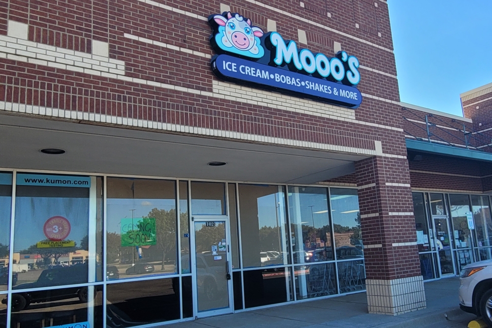 Mooo's Ice Cream Storefront in Nov. 2025