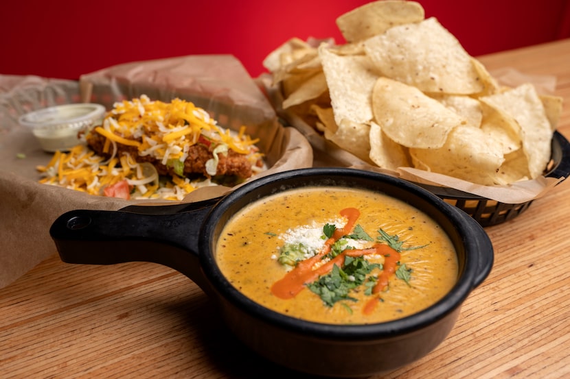 Torchy's Tacos queso is a must-get.