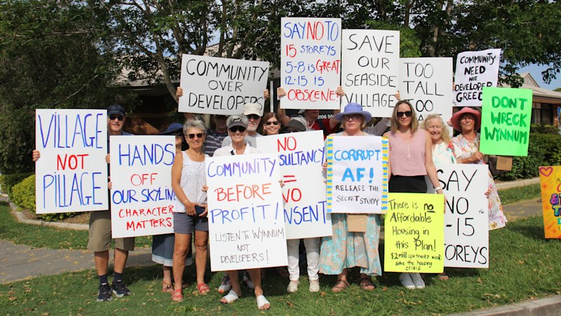 Residents clash with council at community meeting over high-rise plan