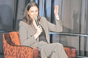 Women’s basketball star Caitlin Clark joined the Long Island Association at its annual fall luncheon at Crest Hollow Country Club on Oct. 29. Tim Baker/Herald