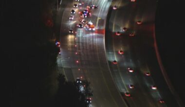 Pedestrian killed on 405 Freeway near Van Nuys
