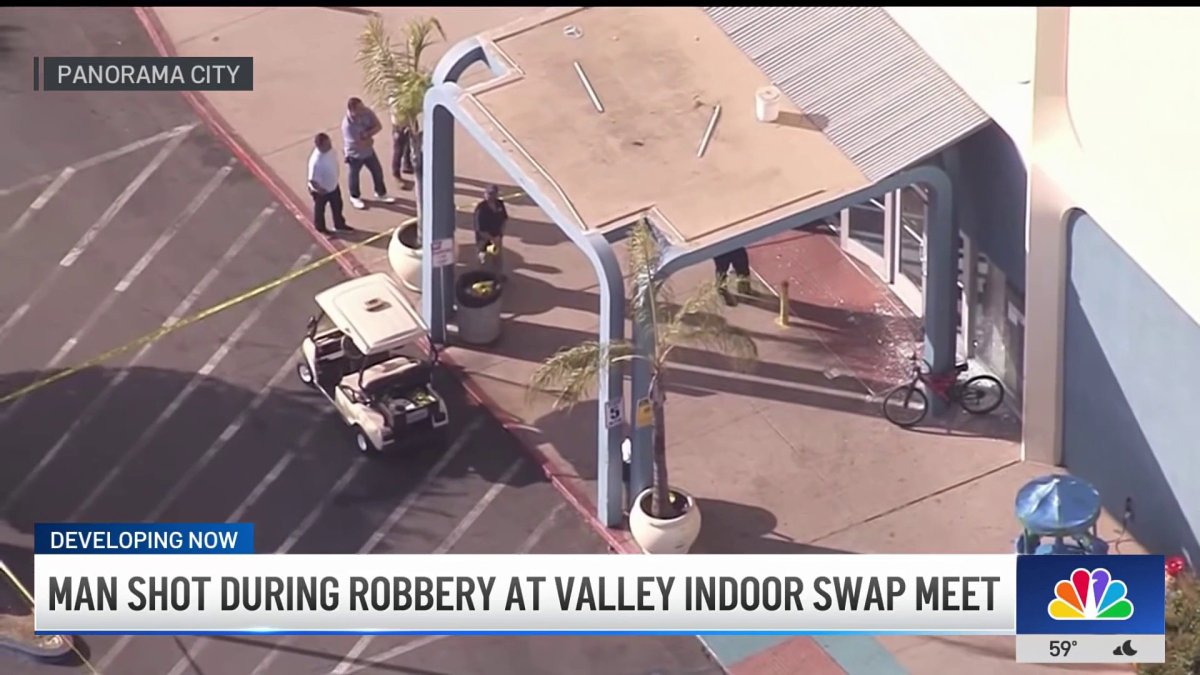 Man shot during robbery at Valley Indoor Swap Meet – NBC Los Angeles