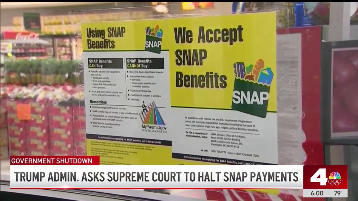 Trump administration balks at resuming SNAP payments – NBC Los Angeles