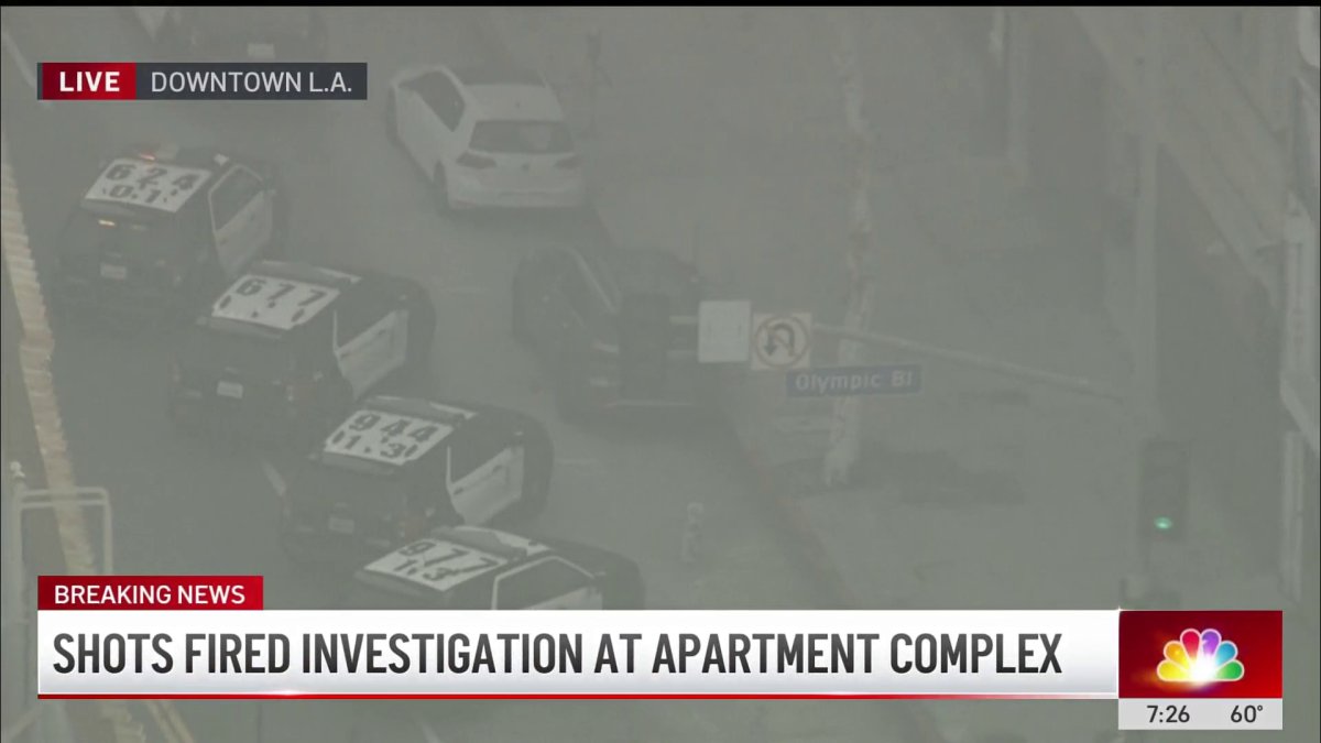 Shots fired investigation at downtown LA apartment complex – NBC Los Angeles