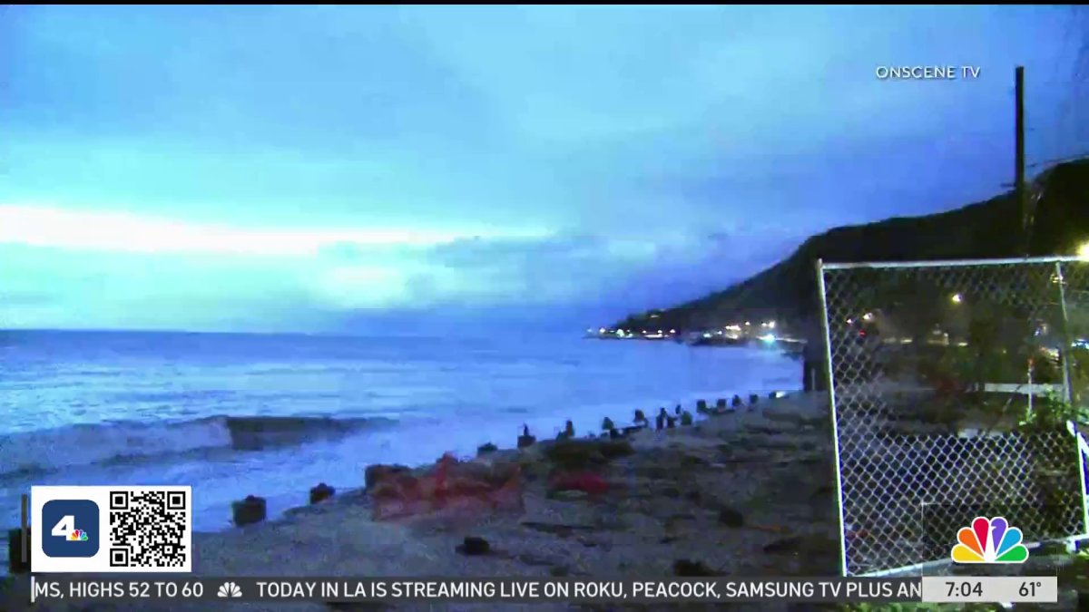 Lightning glows over Malibu as strongest wave of storm enters LA County – NBC Los Angeles