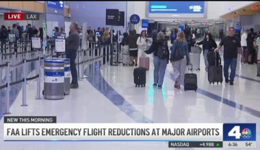 FAA lifts emergency flight reductions at major airports – NBC Los Angeles