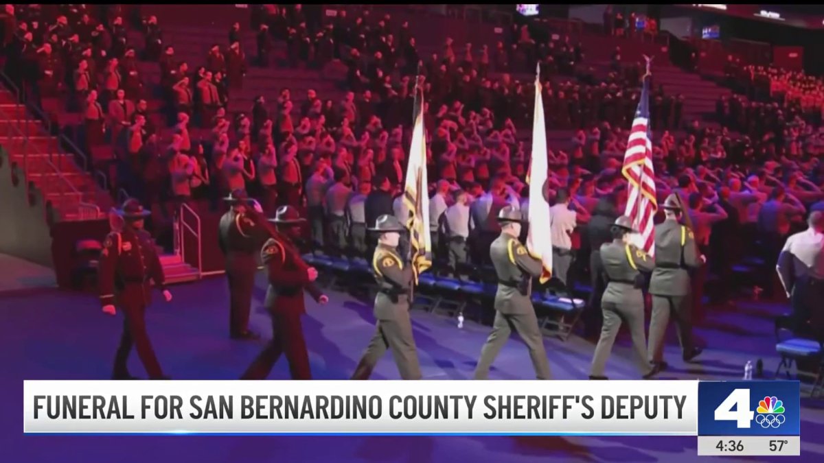 Funeral held for San Bernardino County sheriff’s deputy – NBC Los Angeles