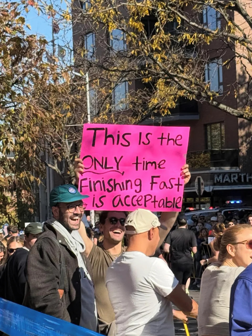 Here are the funniest signs of the 2025 New York City Marathon