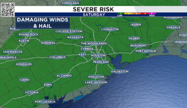 Severe storms possible Saturday night to Sunday morning